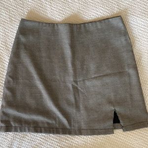 Checkered mini skirt